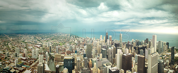 Chicago Panorama from Willis Tower v2