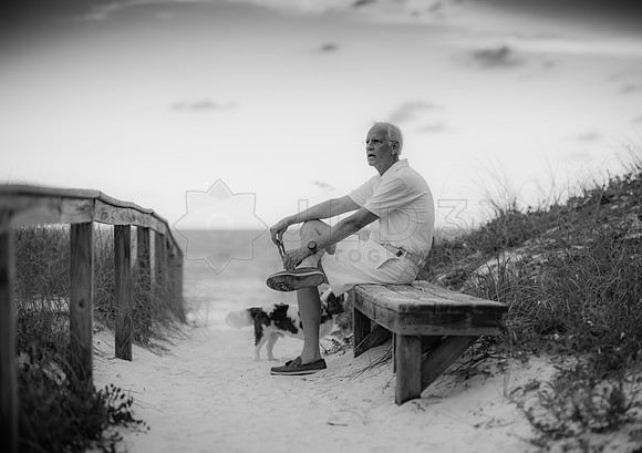 a man and his dog
