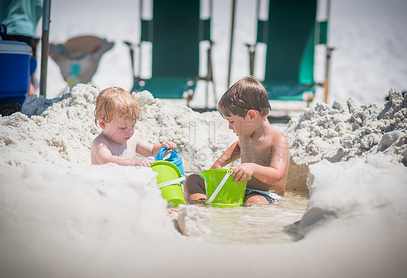 playing in the bathtub
