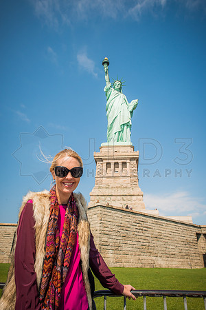Jess at Statue of Liberty