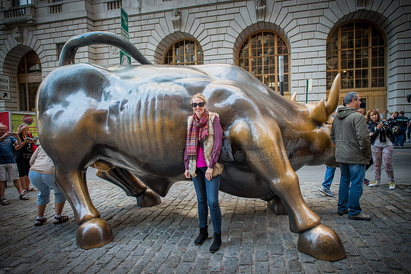 Jess at Wall St Bull