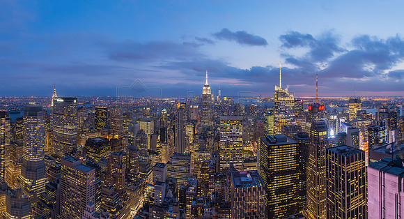 NYC Skyline Pano Top of the Rock v2