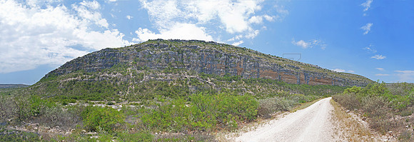 West Texas Bluff [8 photo pano]