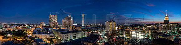 SA Evening Skyline Panorama