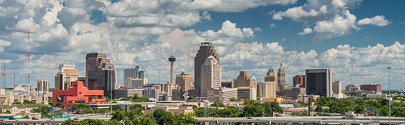 SA Summer Skyline Pano 2013